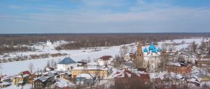 Вид со смотровой площадки Никольского монастыря. Гороховец. Зима - 2010